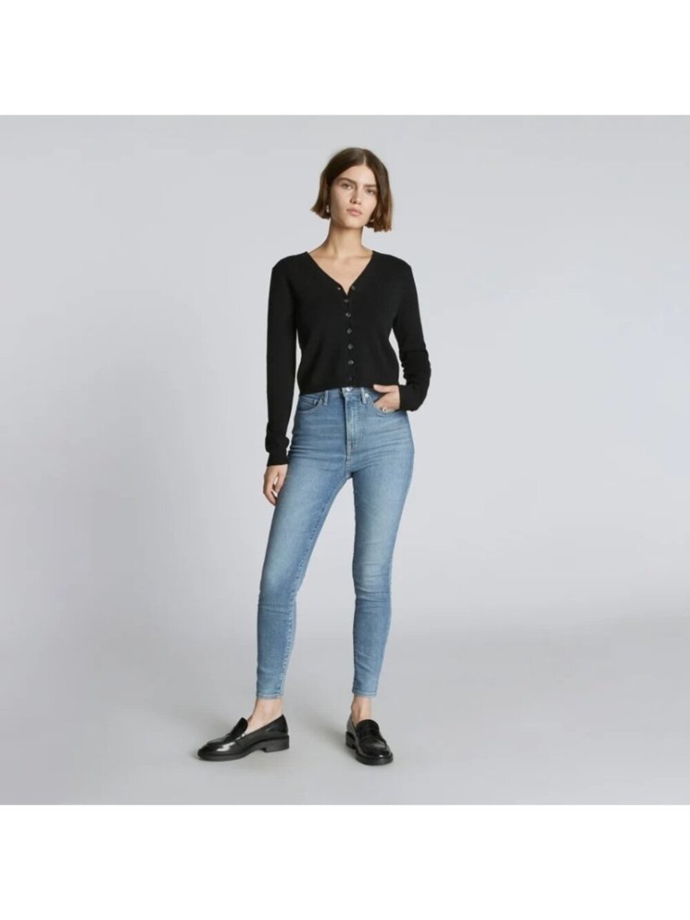 Everlane Jeans Size 30 Regular Way High Skinny High-Rise Blue Light Wash